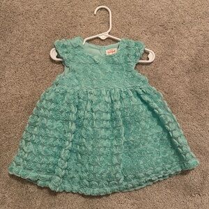 Blue rosette dress